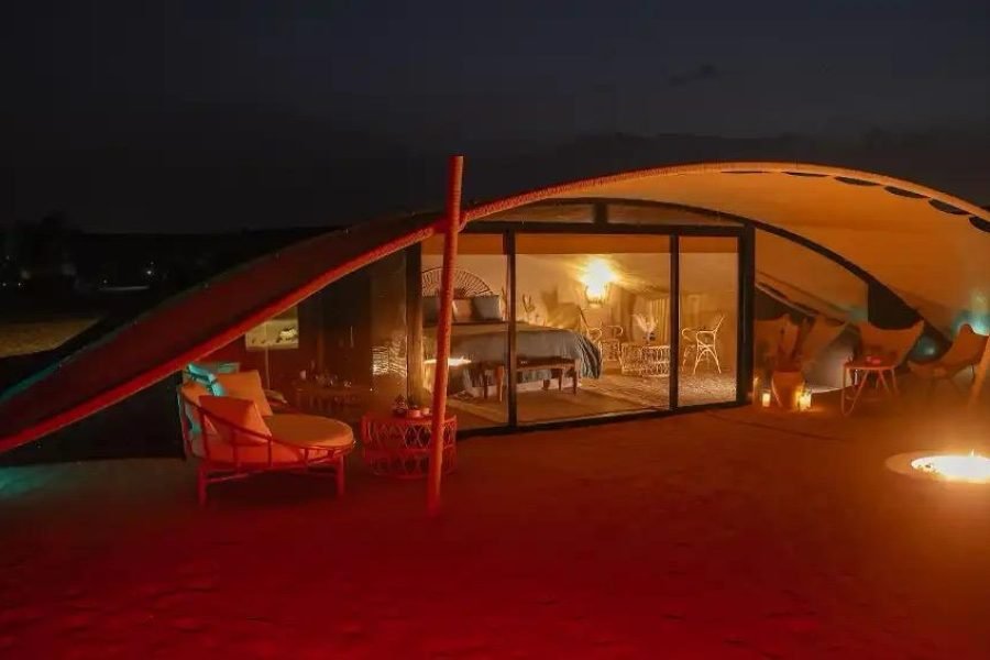 coucher de soleil sonara camp